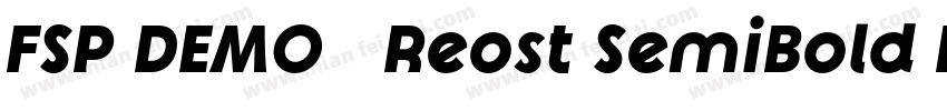FSP DEMO   Reost SemiBold Regular字体转换